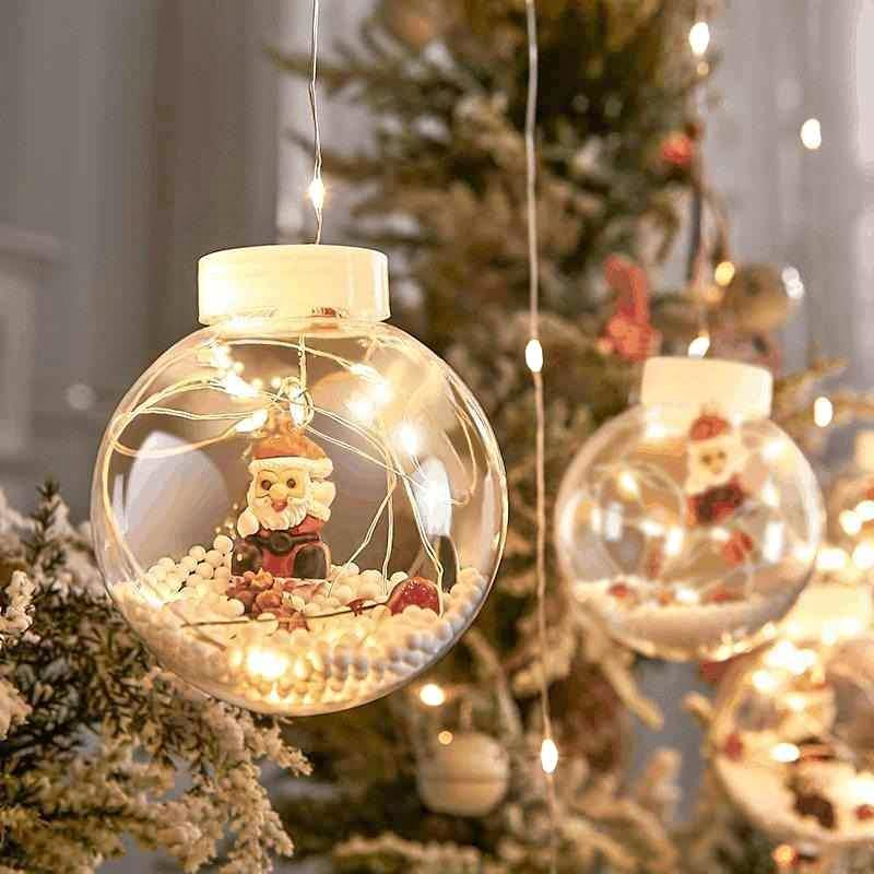Esferas con Luces para Arbol de Navidad 2024