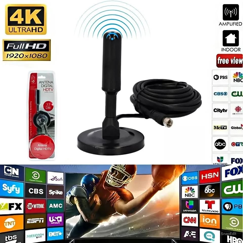 ANTENA FULL HD 4K , TV GRATUITA SIN LÍMITES