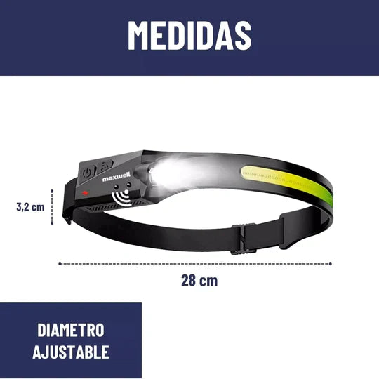 LINTERNA DE CABEZA CON SENSOR INTELIGENTE