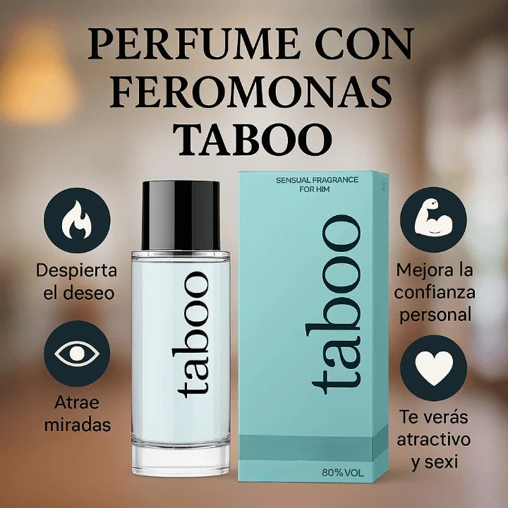 NEW PERFUME FEROMONAS PARA HOMBRE Y MUJERES TABOO 10ML