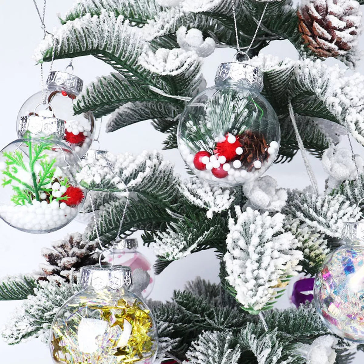Esferas con Luces para Arbol de Navidad 2024