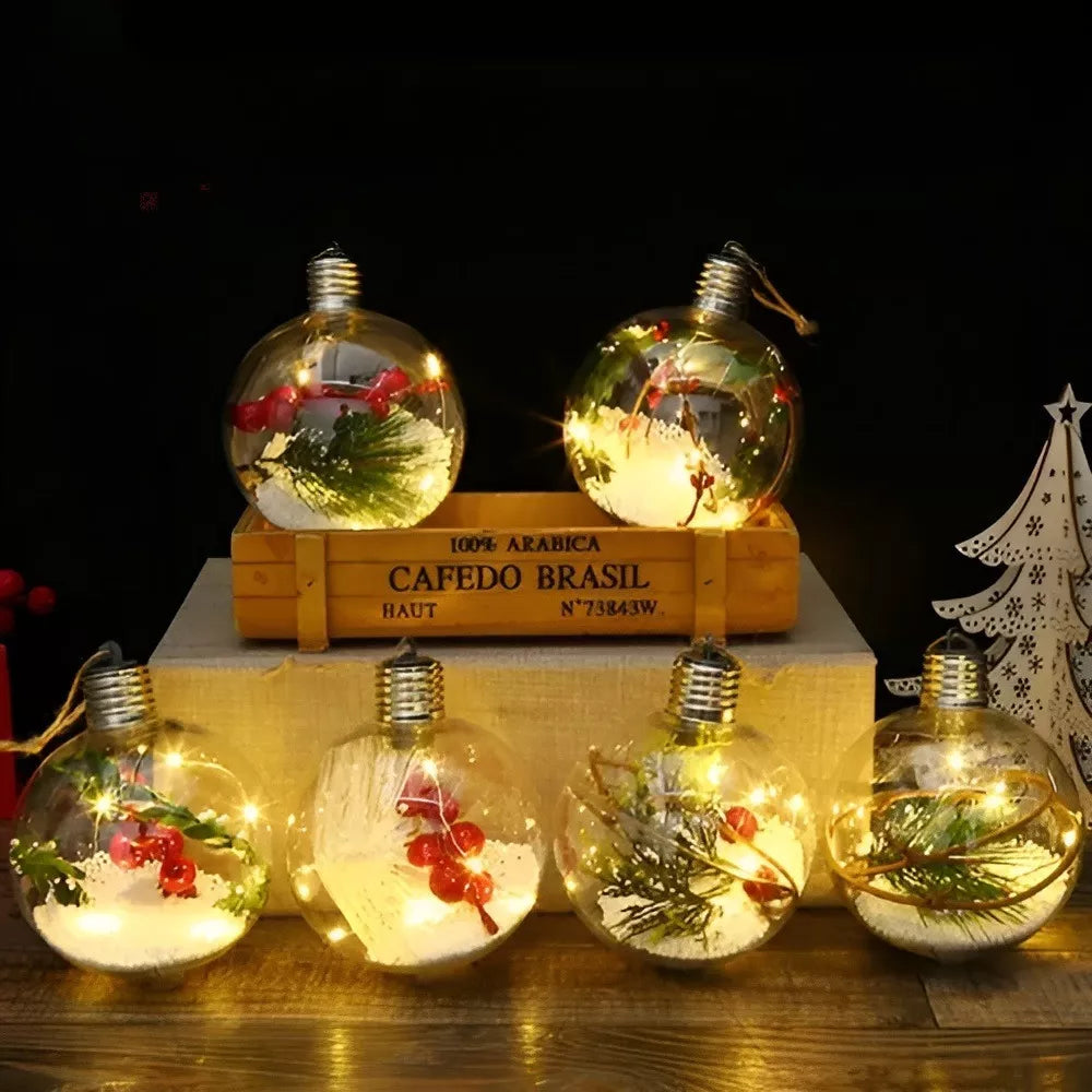 Esferas con Luces para Arbol de Navidad 2024