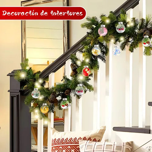Esferas con Luces para Arbol de Navidad 2024