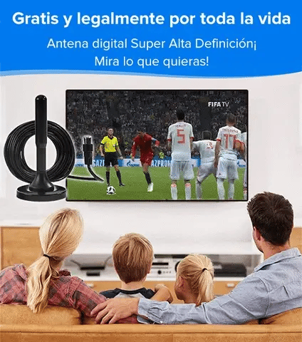 ANTENA FULL HD 4K , TV GRATUITA SIN LÍMITES