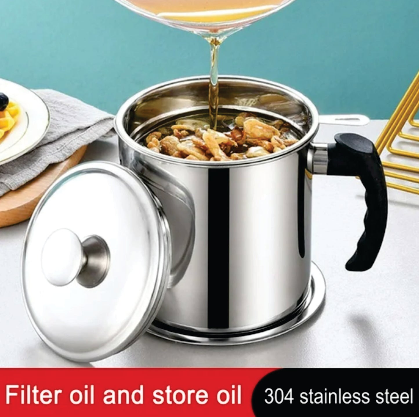 OLLA FILTRADORA DE ACEITE - COCINA