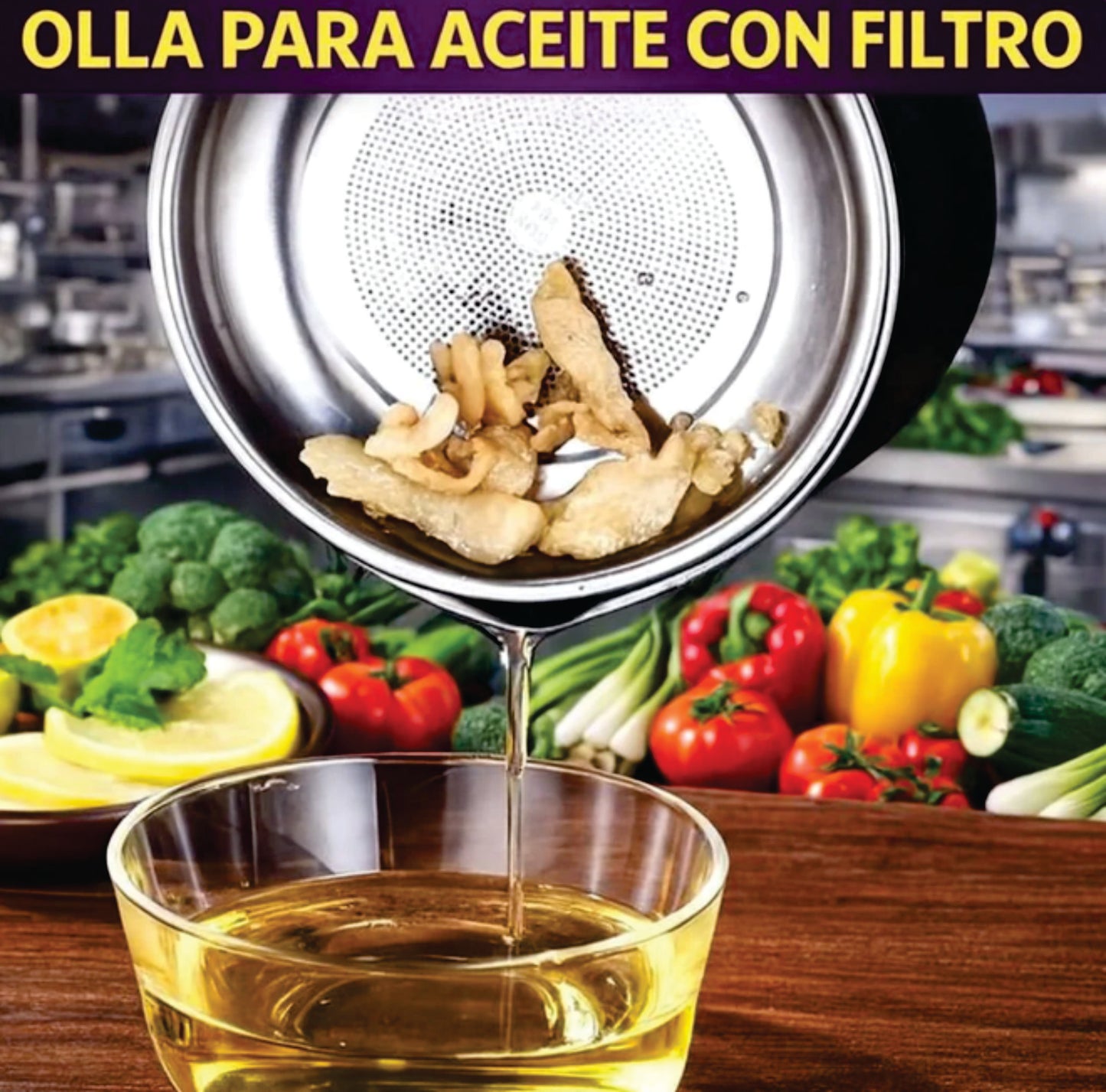 OLLA FILTRADORA DE ACEITE - COCINA